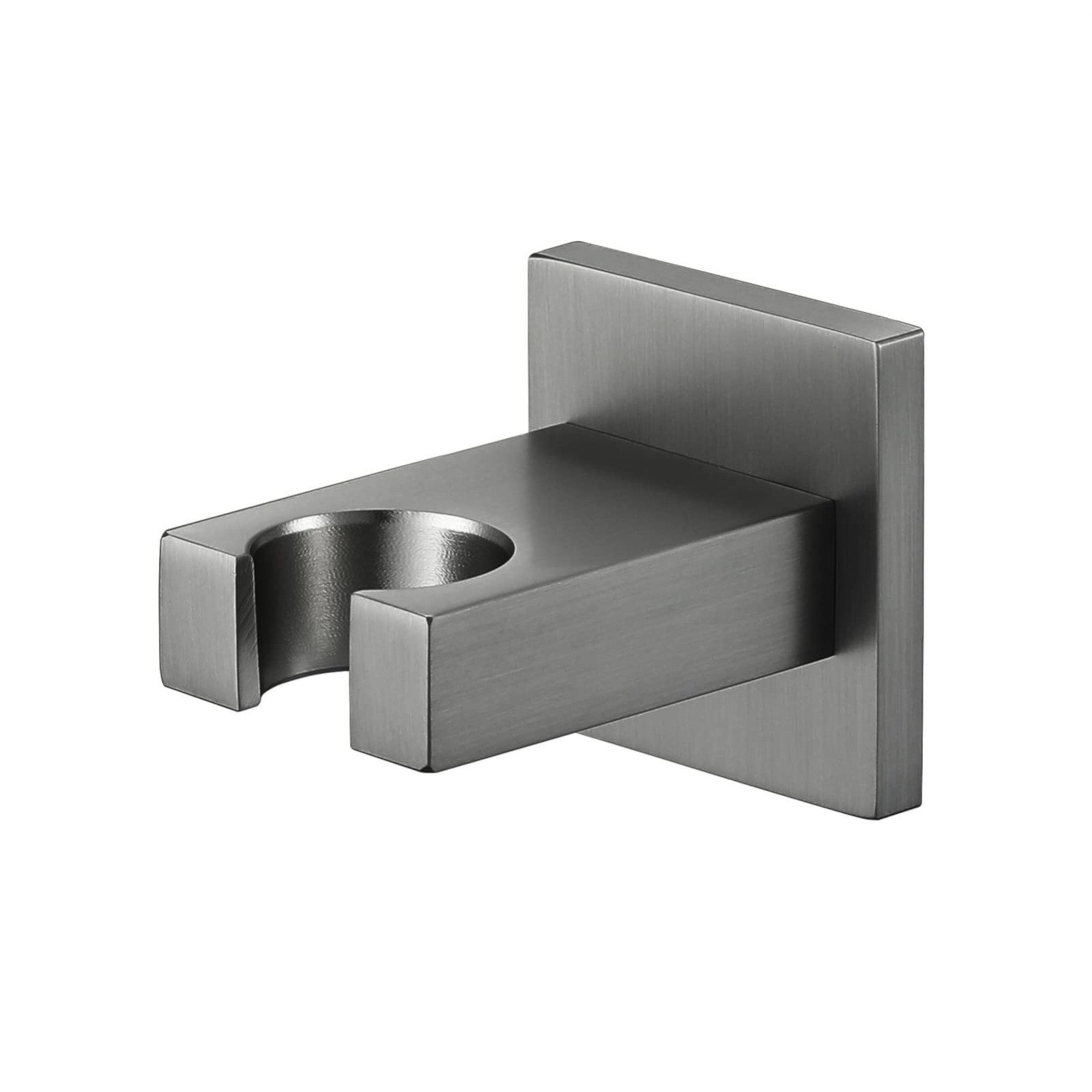Buy Rectangle wall bracket for shower heads solid brass - gunmetal grey online UK